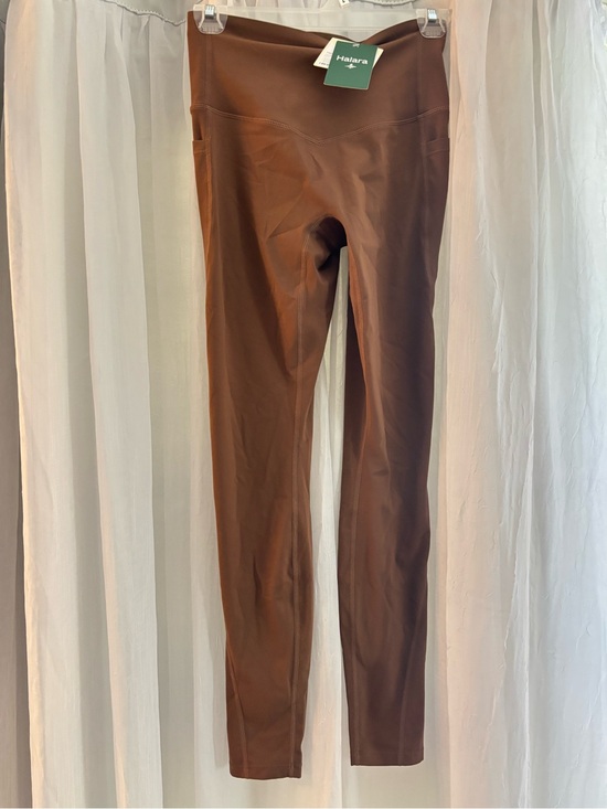 HALARA Pants - HALARA Chocolate Brown High-Rise Sculpting Leggings NWT